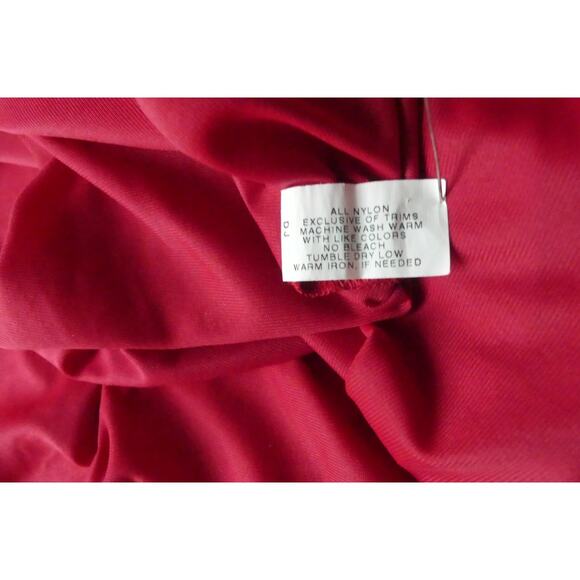 Vintage Shadowline Embroidered Robe LARGE Button Front Nylon Lounge - Picture 4 of 6